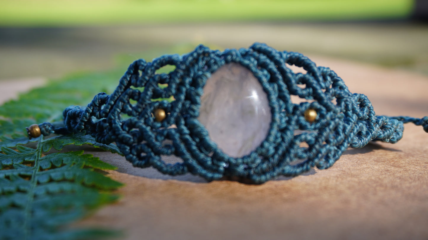 Brazalete Cuarzo Rosa