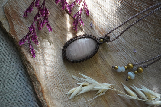 Collar Cuarzo Rosa