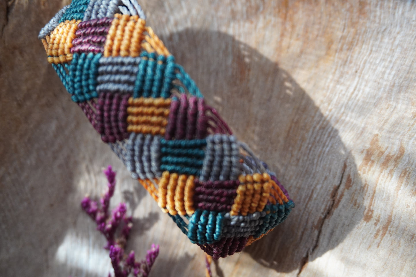 Brazalete macramé Multicolor