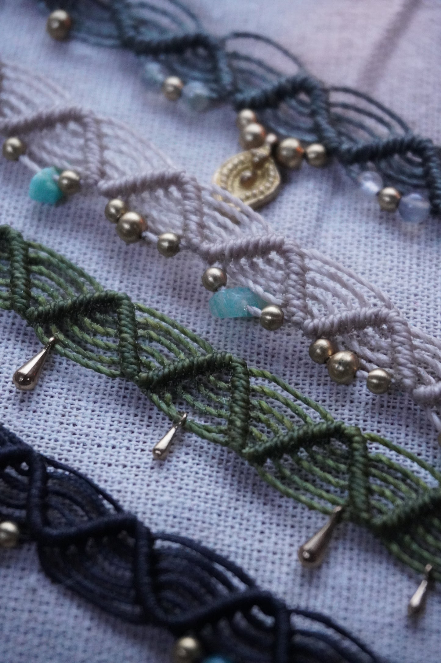 Tobillera Boho Hecha a Mano | Piedra Natural |