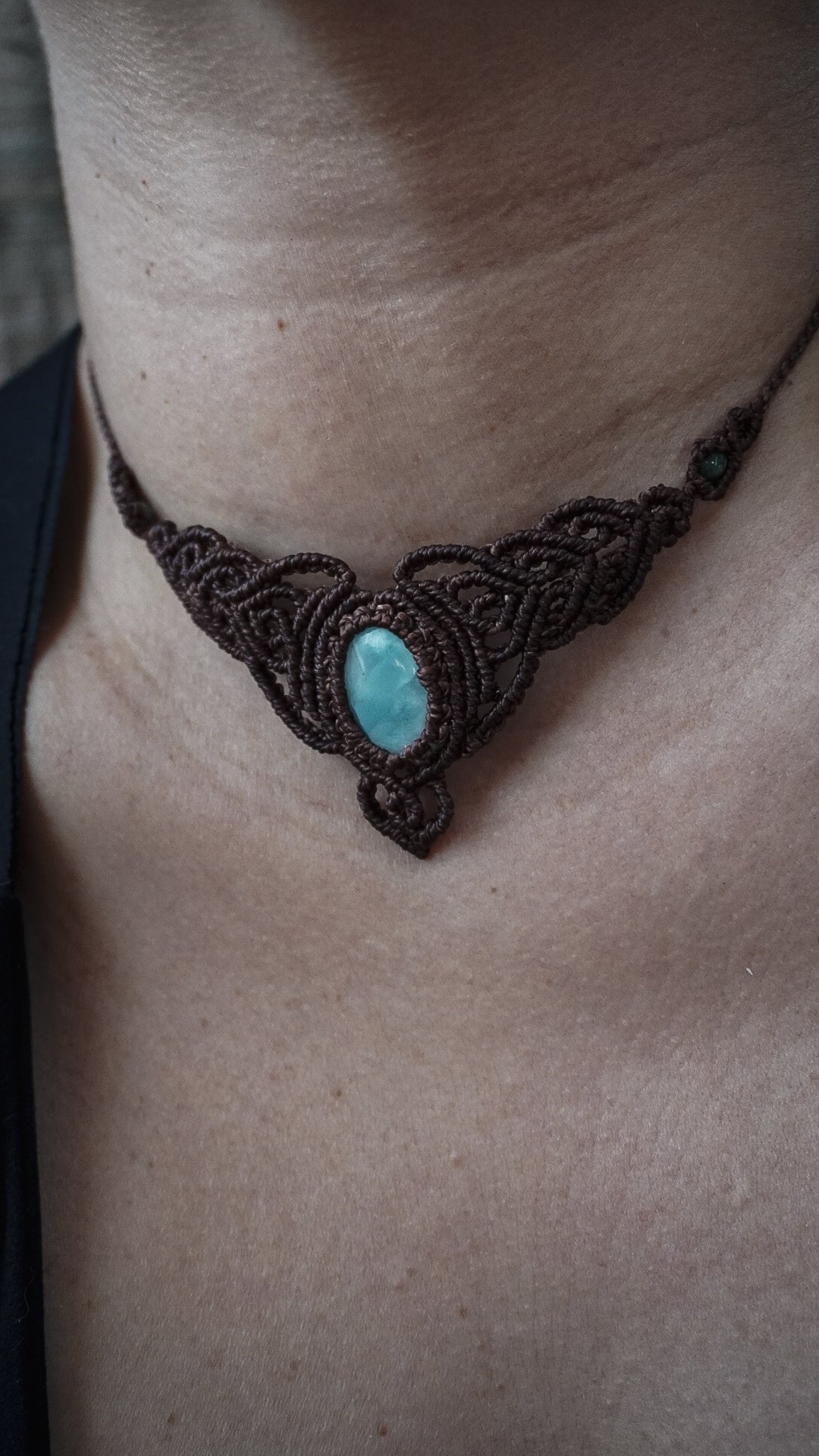 Gargantilla Amazonita Macramé