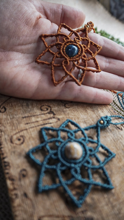 Colgante Mandala con Cuenta de Cerámica