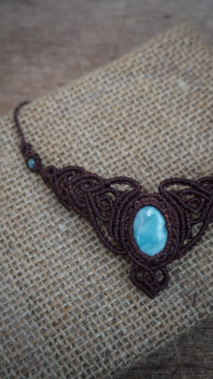 Gargantilla Amazonita Macramé