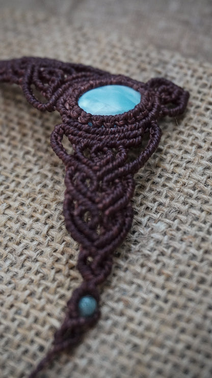 Gargantilla Amazonita Macramé