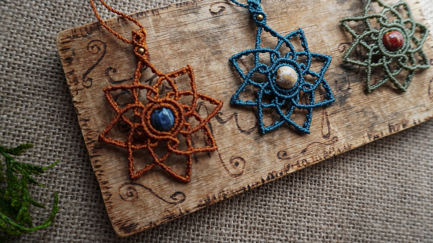 Colgante Mandala con Cuenta de Cerámica