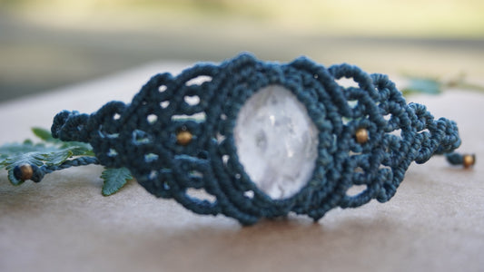 Brazalete Cuarzo Rosa