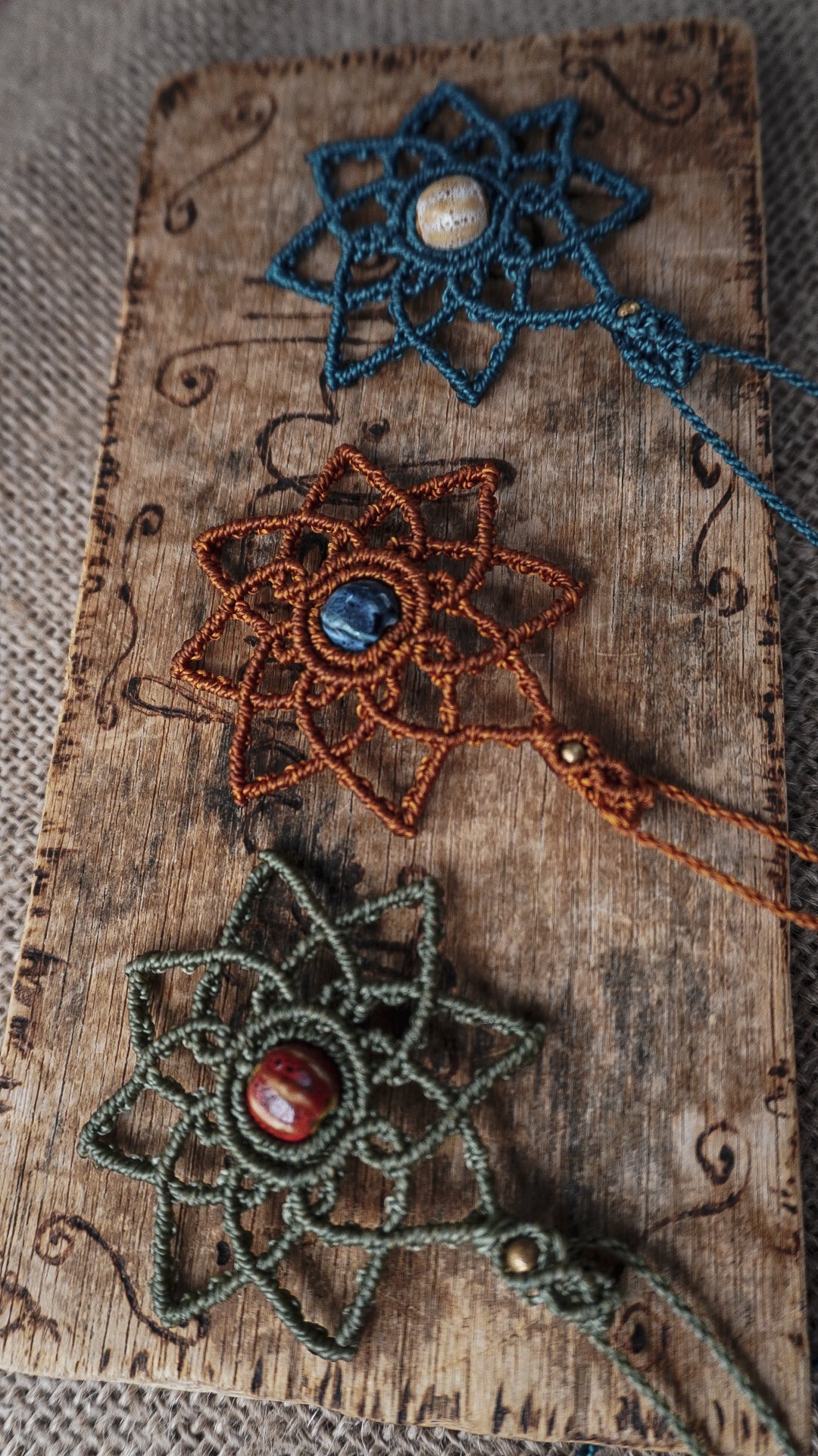Colgante Mandala con Cuenta de Cerámica