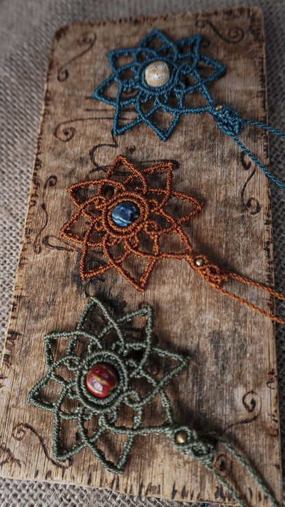 Colgante Mandala con Cuenta de Cerámica