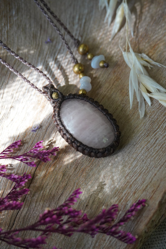 Collar Cuarzo Rosa