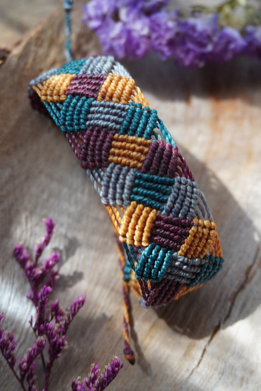 Brazalete macramé Multicolor