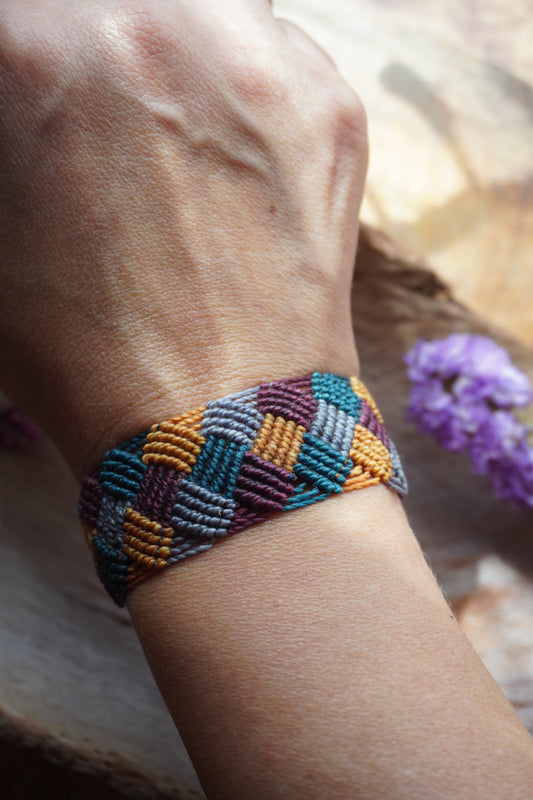 Brazalete macramé Multicolor