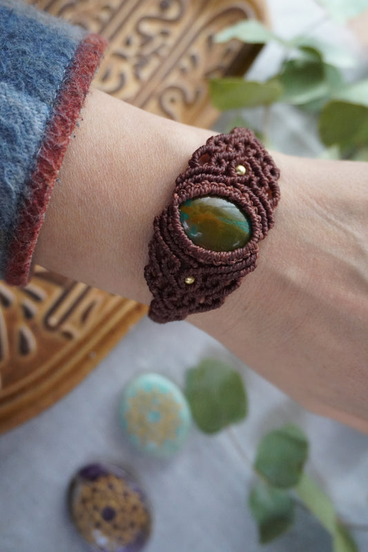Brazalete Raíz de Crisocola