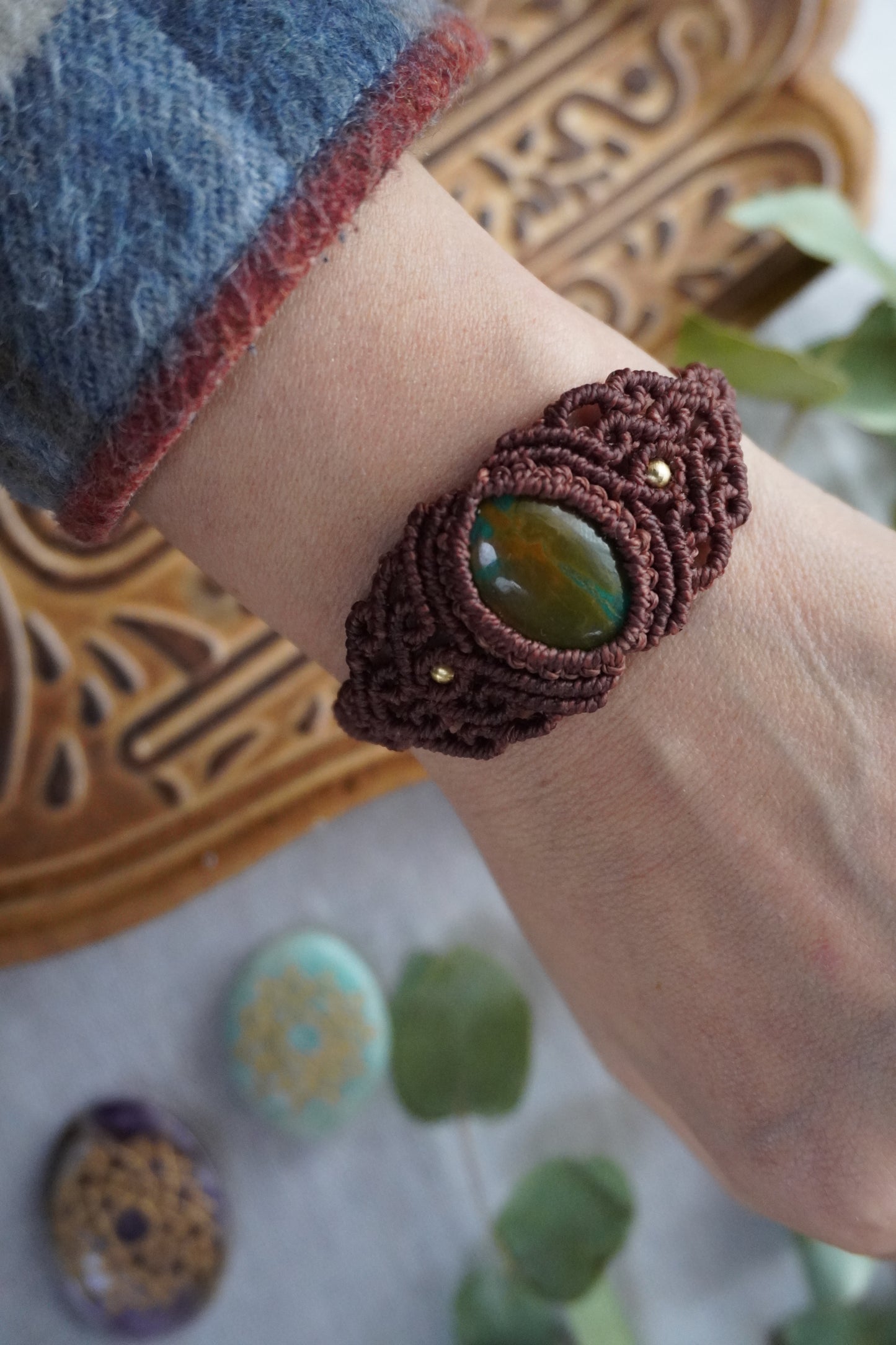 Brazalete Raíz de Crisocola