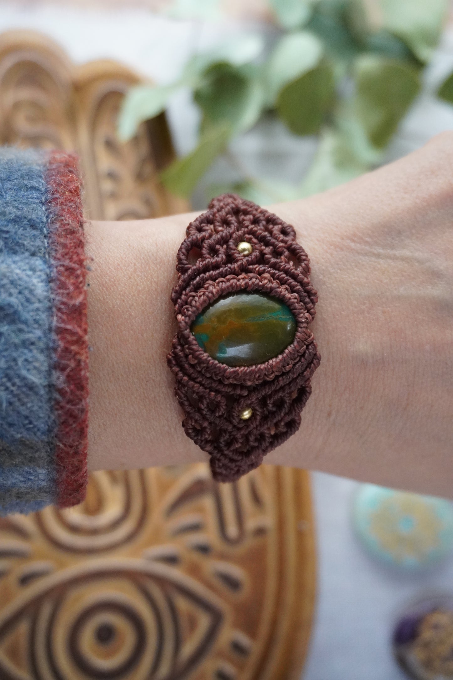Brazalete Raíz de Crisocola