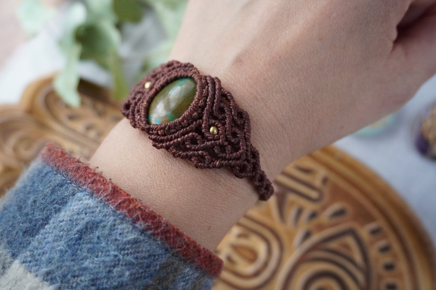 Brazalete Raíz de Crisocola