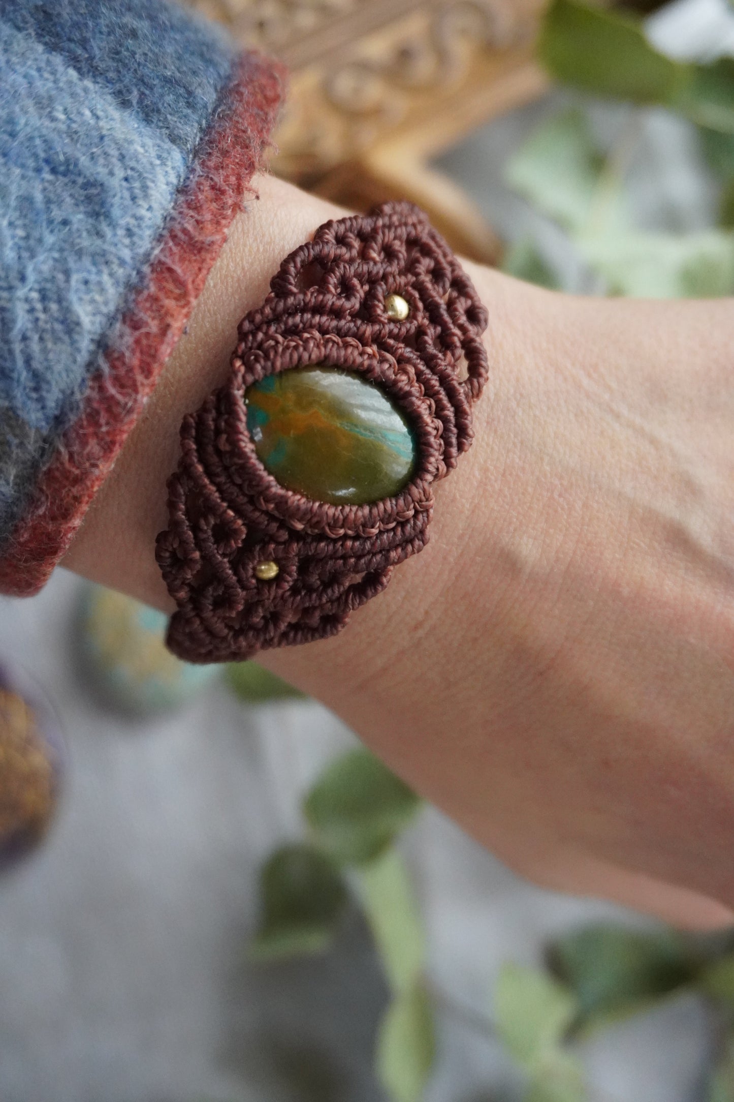 Brazalete Raíz de Crisocola