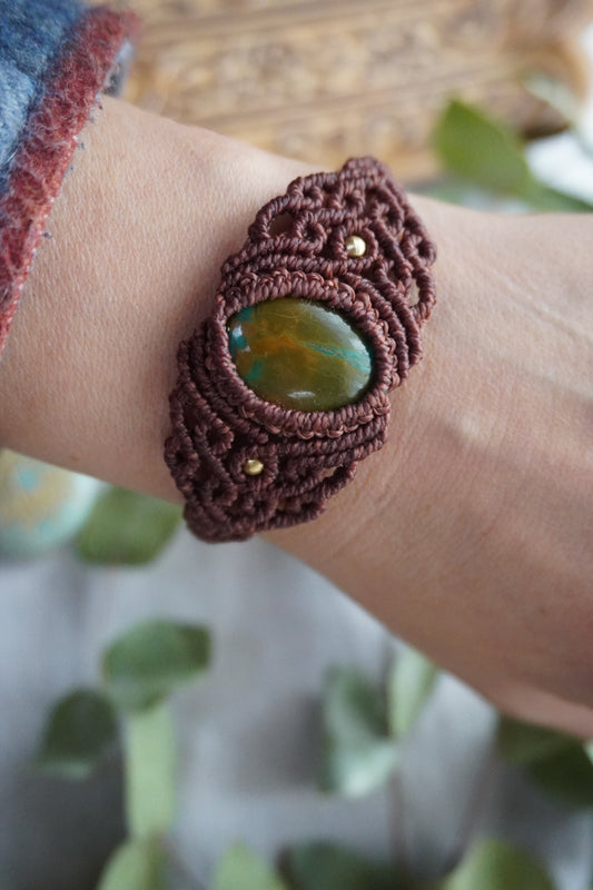 Brazalete Raíz de Crisocola
